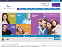 Tablet Screenshot of familydentalwestcliff.co.uk